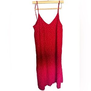 Gap Red Polka Dot Slip Dress